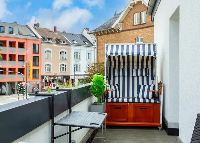 Level22! Viel Platz, 2 Balkone Mit Strandkorb * Leverkusen